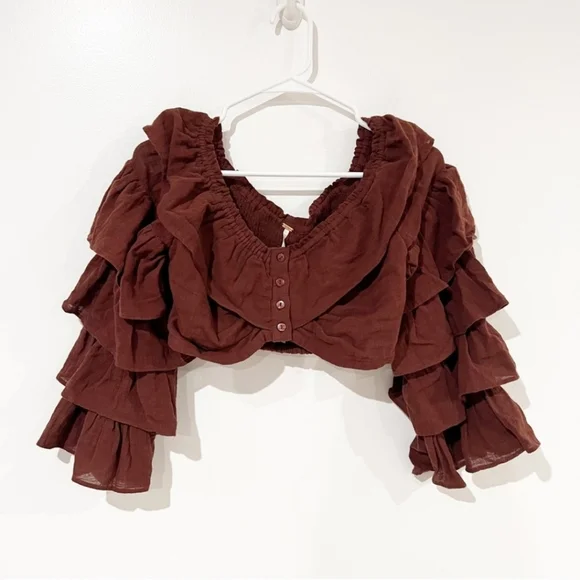 Free People Falling Flowers Crop Top - Picture 2 of 6